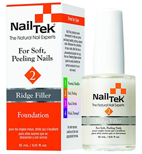 Nail Tek Foundation 2 Ridge Filling Strengthening Base Coat for Soft and Peeling Nails 0_5 oz 1-Pack Nail Tek Foundation 2 Ridge Filling Strengthening Base Coat for Soft and Peeling Nails 0_5 oz 1-Pack