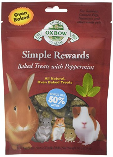 Oxbow Simple Rewards Baked Treats - Peppermint - 2 Oz