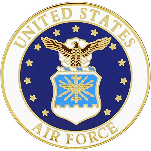 United States Air Force USAF White and Blue Logo 1 Lapel Pin
