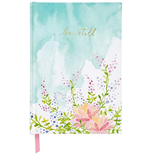 C_R_ Gibson Floral Watercolor Be Still Hardcover Journal Notebook for Women 6 W x 8_5 L 160 Pages