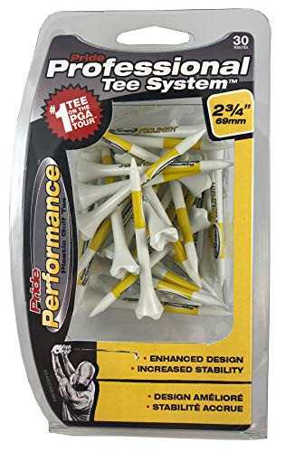 Pride Performance Professional Tee System Plastic Golf Tees 30 Count