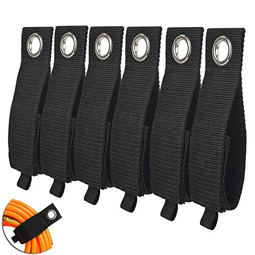 6 PCS Extension Cord Holder Organizer Hook and Loop Extension Cord Organizer Hanger Cord Wrap Keeper Cable Straps for Cords Hoses Rope RV Boat and Garage Storage and Organization