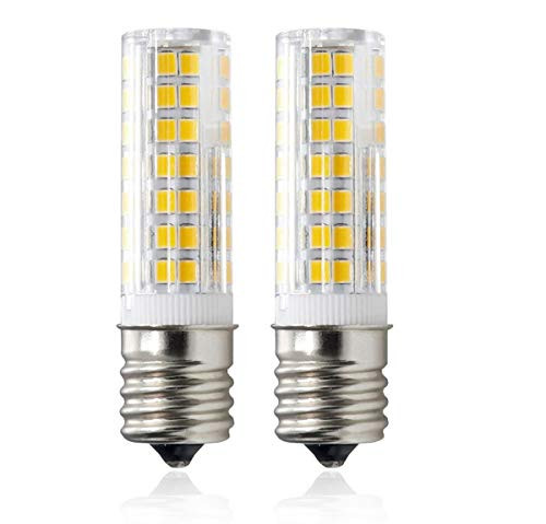 E17 LED Bulb for Microwave Oven Over Stove Appliance 6W Warm White 60W Halogen Bulbs Equivalent 110-120V Intermediate Base Dimmable 2-Pack E17 LED Bulb for Microwave Oven Over Stove Appliance 6W Warm White 60W Halogen Bulbs Equivalent 110-120V Intermediate Base Dimmable 2-Pack