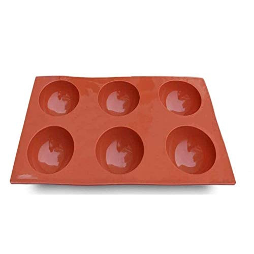 6-Cavity Semi Sphere Silicone Mold for Making Hot Chocolate Bomb Cake Jelly Pudding Handmade Soap 6-Cavity Semi Sphere Silicone Mold for Making Hot Chocolate Bomb Cake Jelly Pudding Handmade Soap