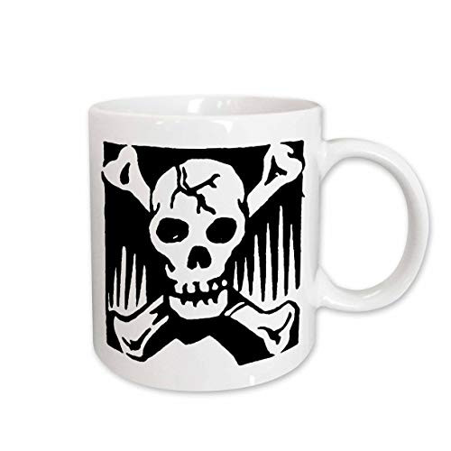 3dRose Skull and Crossbones Ceramic Mug, 15-Ounce 3dRose Skull and Crossbones Ceramic Mug, 15-Ounce