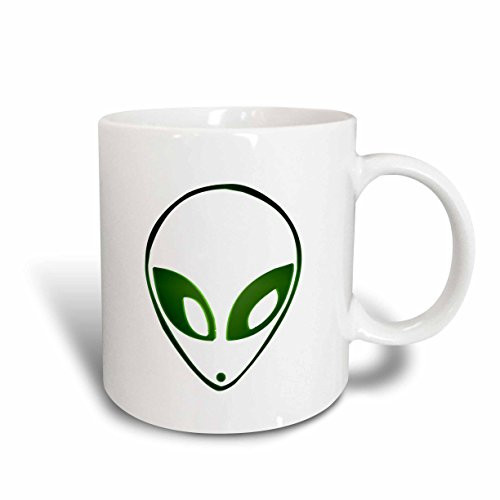 3dRose Alien Ceramic Mug, 15-Ounce