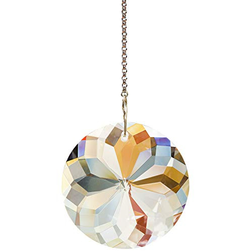 Together-life 45mm1_8Inch Round Crystal Suncatcher Prism Pendant Rainbow Maker Hanging Window Sun Catcher with Chain for Home Garden Hanging Décor Together-life 45mm1_8Inch Round Crystal Suncatcher Prism Pendant Rainbow Maker Hanging Window Sun Catcher with Chain for Home Garden Hanging Décor