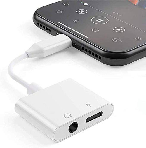 Apple MFi Certified iPhone Headphones Adapter 2 in 1 Lightning to 3_5 mm Headphone Jack Aux Audio and Charger Adapter 3_5mm Earphone Splitter Dongle Accessory for iPhone 1211XXSXR87SEiPad Apple MFi Certified iPhone Headphones Adapter 2 in 1 Lightning to 3_5 mm Headphone Jack Aux Audio and Charger Adapter 3_5mm Earphone Splitter Dongle Accessory for iPhone 1211XXSXR87SEiPad
