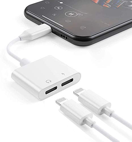 MONCRO Headphone Jack Adapter for iPhone 11 Headphone Splitter Audio Cable Aux Cord Dongle Compatible with iPhone 11XRXSX78 Audio  and  Charger  and  Call  and  sync Cable Support All iOS System