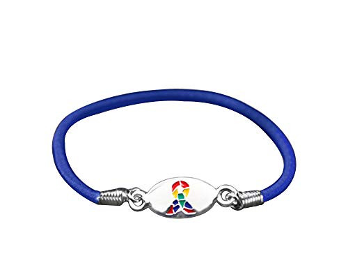 Fundraising For A Cause Autism Awareness Stretch Bracelet - Aspergers and Autism Awareness Bracelet in a Bag 1 Bracelet - Retail Fundraising For A Cause Autism Awareness Stretch Bracelet - Aspergers and Autism Awareness Bracelet in a Bag 1 Bracelet - Retail