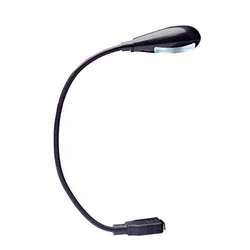 USB Reading Light with Flexible Gooseneck and 4 Bright Led Light LED Reading Lamp with 2 Brightness Settings USB Keyboard Light for Laptop