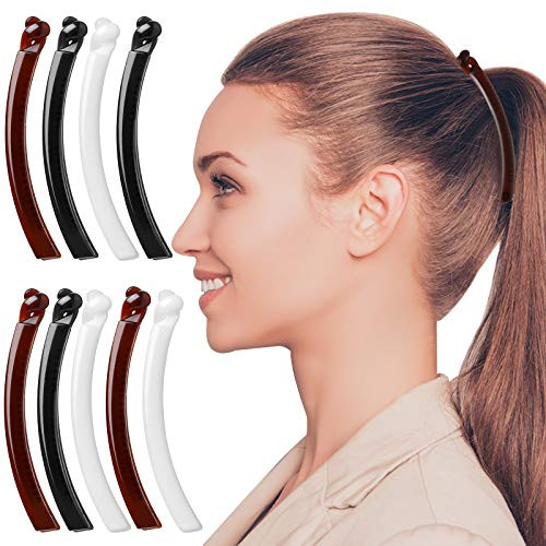 9 Pieces Banana Hair Clips Vintage Clincher Combs Banana Clips Grip Comb Ponytail Holder Comb Clamps Ponytail Banana Clip for Girls Women Hair Accessory