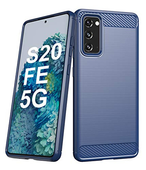 Dahkoiz Case for Galaxy S20 FE Case Galaxy S20 Fan Edition 5G Case Shock Absorption TPU Bumper Cover Slim Flexible Protective Phone Cases for Samsung Galaxy S20 FE 5G Blue