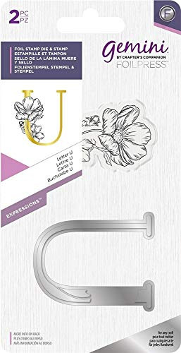 Crafters Companion Gemini Hot Foil Stamp Die - Expressions - Letter U