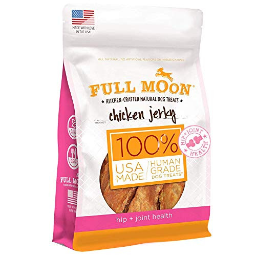 Full Moon All Natural Human Grade Dog Treats For Hip  and  Joint Health Chicken Jerky 6 Ounce Full Moon All Natural Human Grade Dog Treats For Hip  and  Joint Health Chicken Jerky 6 Ounce