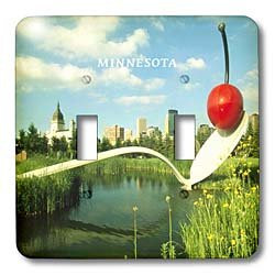 3dRose lsp-62052-2 Minneapolis Sculpture Garden Double Toggle Switch