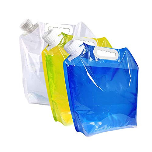 Collapsible Emergency Water Jug Container Bag Freezable BPA Free Outdoor Portable Folding Water Bag Car Water Carrier Container for Sport Camping Riding Mountaineer Backoacking
