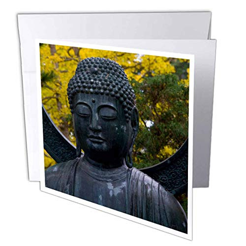 3dRose Buddha Japanese Gardens San Francisco California Greeting Cards 6 x 6 Set of 6 gc-88363-1