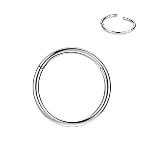 16g 6mm Nose Rings 16g Cartilage Earring Hoop 16 Gauge Silver Nose Ring Hoop Tragus Earring Daith Earrings Helix Earrings Forward Helix Earring Rook Earrings 6mm Nose Hoop Snug Earrings Nose Piercing Jewelry