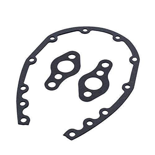 TAKPART Timing Chain Cover Gasket Set Compatible for SB Chevy 283 305 327 350 383 400