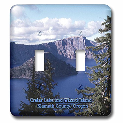 3dRose lsp-55305-2 Crater Lake and Wizard Island in Summer Klamath County Oregon Toggle switch