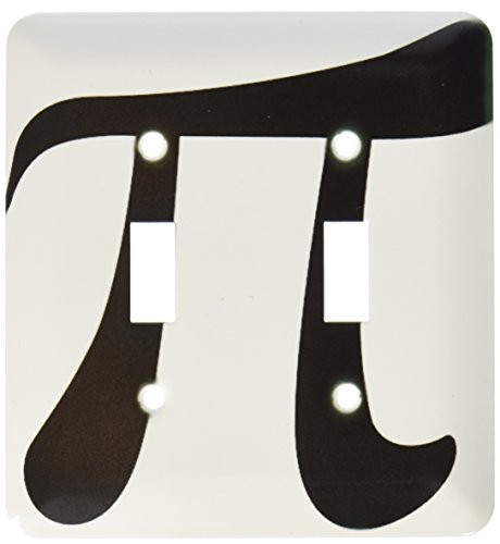 3dRose LLC lsp-127746-2 Math Symbol for Pi Double Toggle Switch