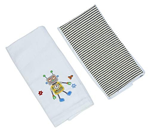 Maison Chic Robbie The Robot Double Burp Cloth Gift Set