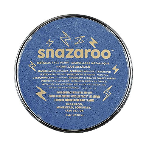 Snazaroo Classic Face and Body Paint 18ml Metallic Blue