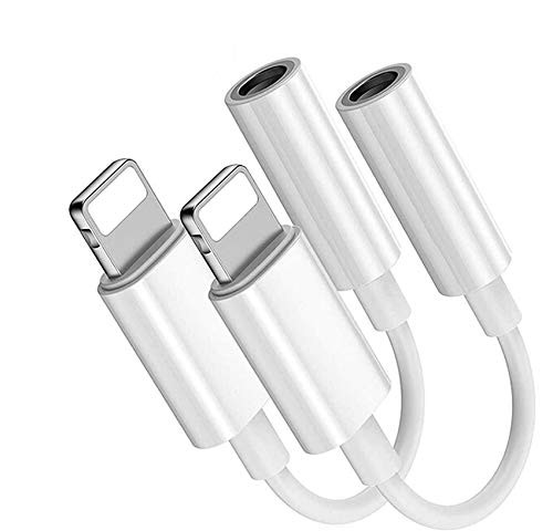 Apple MFi Certified 2Pack iPhone HeadphonesEarphones Adapter Lightning to 3_5mm Headphone Jack Dongle Adapter Aux Cable Converter Accessories Compatible with iPhone 11XsXRSE87 PlusiPad-iOS Apple MFi Certified 2Pack iPhone HeadphonesEarphones Adapter Lightning to 3_5mm Headphone Jack Dongle Adapter Aux Cable Converter Accessories Compatible with iPhone 11XsXRSE87 PlusiPad-iOS