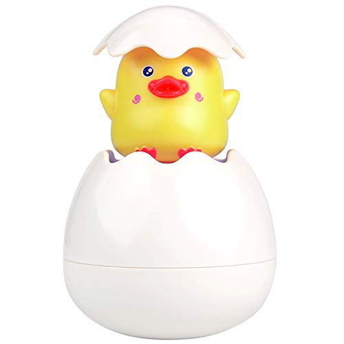 shulan Baby Bath Toys Water Bathtub Pool Toys Fun Egg Hatching Easter Gifts for Toddlers Yellow Duck