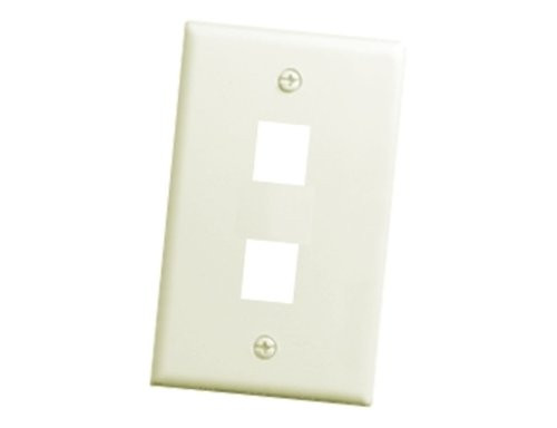 Legrand - On-Q F3402LAV5 2Port Wall Plate, Light Almond, 5Pack