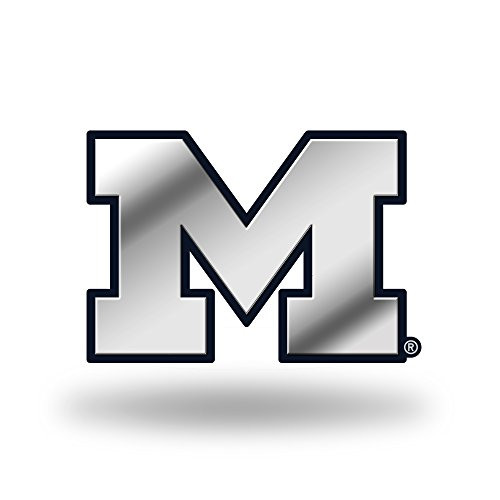 NCAA Rico Industries Chrome Finished Auto Emblem 3D Sticker Michigan Wolverines