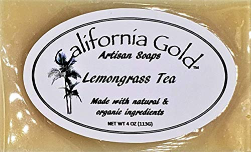 Natural and Organic Lemongrass Tea Bar Soap 1-4 oz_ bar Natural and Organic Lemongrass Tea Bar Soap 1-4 oz_ bar
