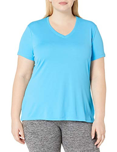 Just My Size Womens Plus-Size Cooldri sV-Neck Process Blue 5X