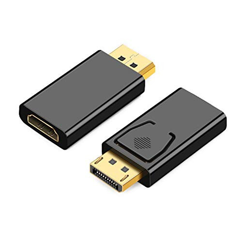 Displayport to HDMI Adapter 4K High Speed Gold-Plated DP Display Port to HDMI Adapter Male to Female Compatible with HDTV Monitor Projector Desktop AMD NVIDIA Lenovo HP ThinkPad Displayport to HDMI Adapter 4K High Speed Gold-Plated DP Display Port to HDMI Adapter Male to Female Compatible with HDTV Monitor Projector Desktop AMD NVIDIA Lenovo HP ThinkPad