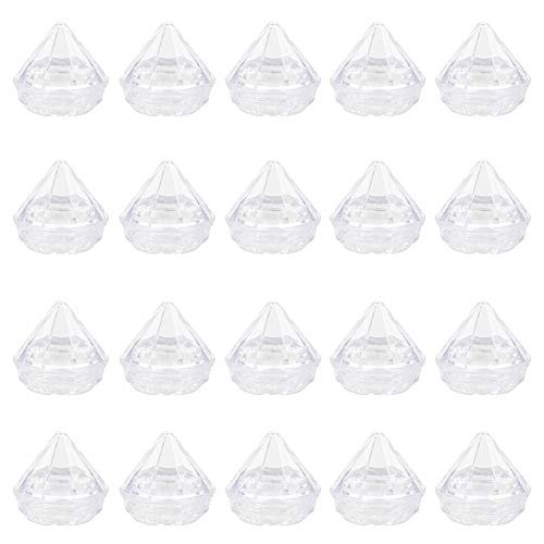 20 Pieces 0_17 Oz Cosmetic Containers Diamond Shaped Clear Jars Empty Clear Travel Jar Pot Diamond Shaped Cosmetic Containers Empty Refillable Cosmetic Jars with Lids for Lotion Creams Powder 20 Pieces 0_17 Oz Cosmetic Containers Diamond Shaped Clear Jars Empty Clear Travel Jar Pot Diamond Shaped Cosmetic Containers Empty Refillable Cosmetic Jars with Lids for Lotion Creams Powder