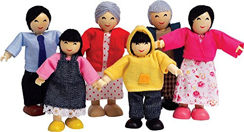 Hape Asian Wooden Doll House Family Set Hape Asian Wooden Doll House Family Set