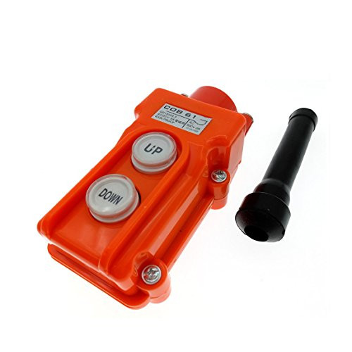 YXQ Hoist Up-Down Pushbutton Switch Rain Proof for Hoist Crane Pendant Heavy Machinery Pendant Single Phase Circuit COB61 Up  Down Control