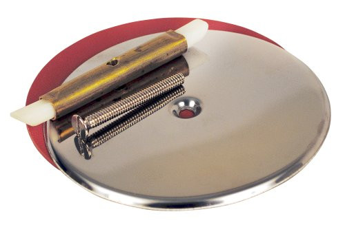 Oatey Oatey Dearborn Brass 1023 Style A Drum Trap Cover 3-1/4 in. to 4 in. with 5-1/4 in. Stainless Steel Cover and Rubber Gasket