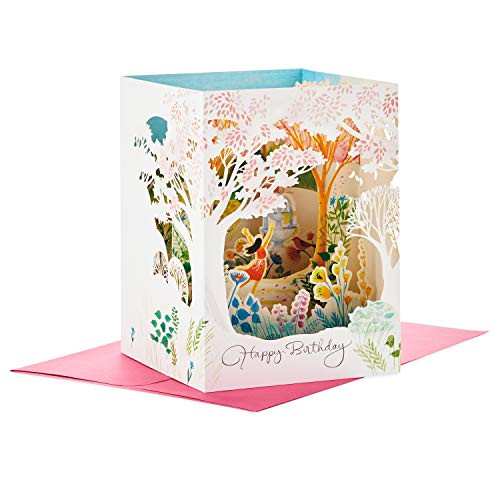 Hallmark Paper Wonder Displayable Pop Up Birthday Card for Women Beautiful Day