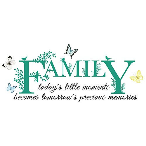 Family Inspirational Quotes Vinyl Wall Decal Todays Little Moments Becomes Tomorrows Precious Memories Family Decor Removable Vinyl for Bedroom Living Room Home Decor Decal Sticker 11_8×23_6