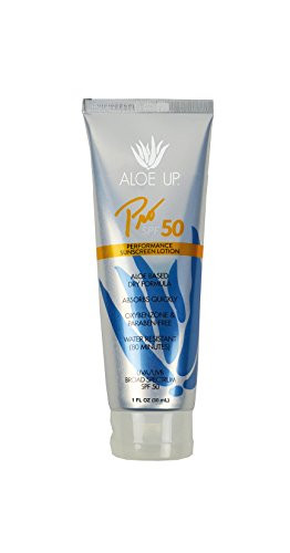 Aloe Up Sun & Skin Care Products Sport SPF 50 Sunscreen Lotion, 1 oz.