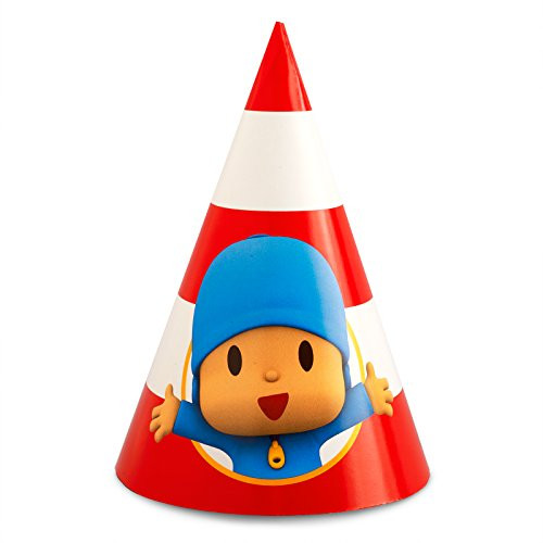 BirthdayExpress Pocoyo Party Supplies - Cone Hats (8)