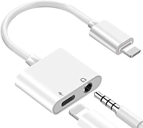 Apple MFi Certified iPhone Headphone Adapter 2 in 1 iPhone 78x Adapter Lightning to 3_5mm AUX Headphone Jack Compatible with iPhone 1212 Pro11XSXRX 8 7iPadiPod Support All iOSWhite Apple MFi Certified iPhone Headphone Adapter 2 in 1 iPhone 78x Adapter Lightning to 3_5mm AUX Headphone Jack Compatible with iPhone 1212 Pro11XSXRX 8 7iPadiPod Support All iOSWhite