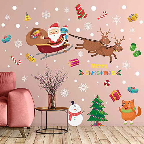 Supzone Christmas Wall Stickers Santa Claus Elk Wall Decals Removable Vinyl DIY Snowman Wall Decor Christmas Party Window Playroom Bedroom Classroom Living Room Supzone Christmas Wall Stickers Santa Claus Elk Wall Decals Removable Vinyl DIY Snowman Wall Decor Christmas Party Window Playroom Bedroom Classroom Living Room