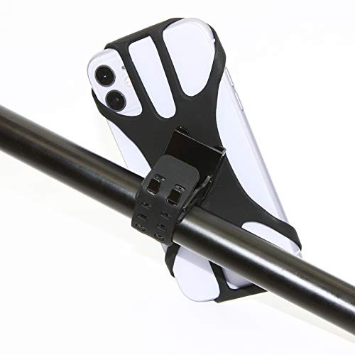 Sikawai Bike Phone Mount - 360°Rotation Silicone Motorcycle Bicycle Handlebar Phone Mount Holder Compatible with iPhone Samsung Huawei GPS Adjustable Rotation Phone Mount for BikeStroller