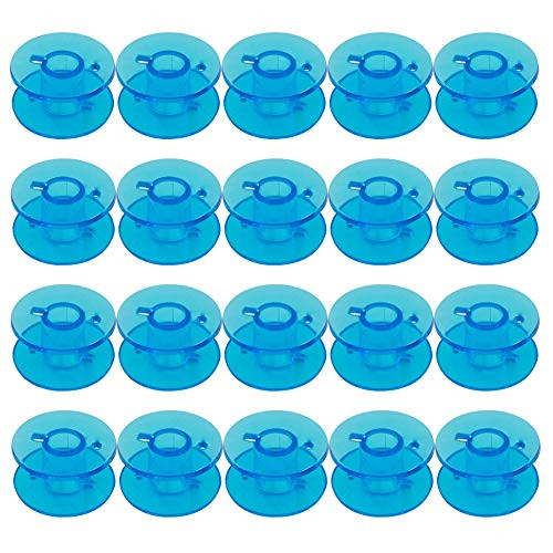 20PCS Sewing Machine Bobbins for Brother Janome Singer Kenmore Front Loading Class 15 Machines Home Embroidery Blue 20PCS Sewing Machine Bobbins for Brother Janome Singer Kenmore Front Loading Class 15 Machines Home Embroidery Blue