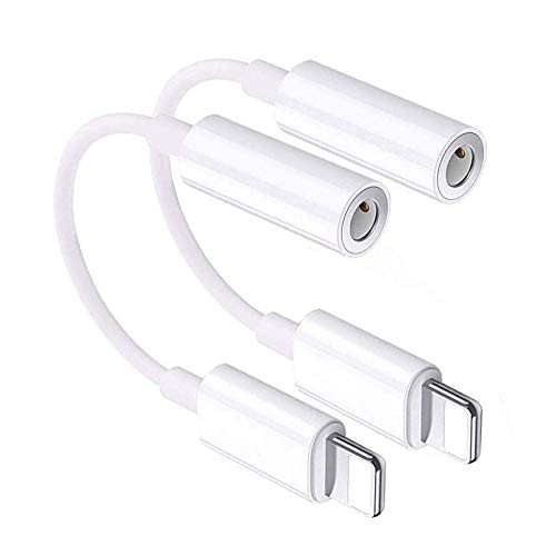 Apple MFi Certified iPhone 3_5mm Headphone Jack Adapter2 Pack for Apple Lightning to 3_5mm Earphones Jack Adapter Cord Dongle Aux Cable Converter Accessories Compatible with iPhone 11XsXR8P87 Apple MFi Certified iPhone 3_5mm Headphone Jack Adapter2 Pack for Apple Lightning to 3_5mm Earphones Jack Adapter Cord Dongle Aux Cable Converter Accessories Compatible with iPhone 11XsXR8P87