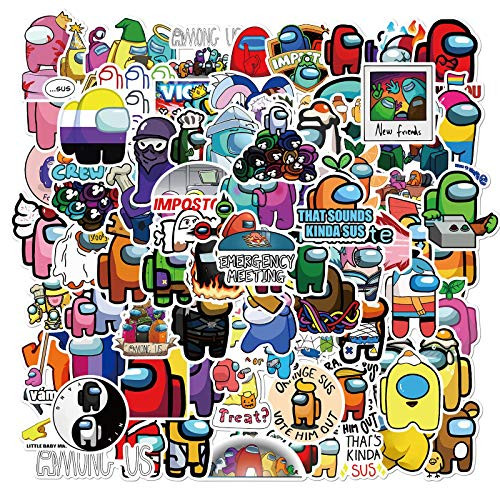 100pcs Among Us Stickers Game Stickers for Laptop Water Bottle Computer Mac Pad Luggage Skateboard Stickers for Teens Boys 100pcs Among Us Stickers Game Stickers for Laptop Water Bottle Computer Mac Pad Luggage Skateboard Stickers for Teens Boys