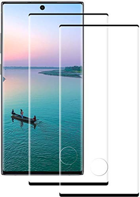 2-Pack Galaxy Note 10 Plus Tempered Glass Screen Protector Full Coverage Fingerprint Compatible 3D Curved HD Clear Protetive Film for Samsung Galaxy Note 10 PlusNote 10  5G?6_8?